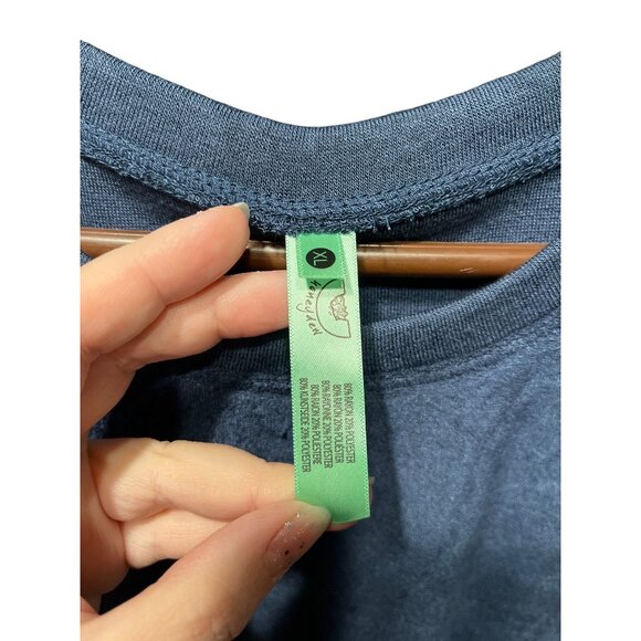 Honeydew Womens XL Soft Feel Night Mist Short Sleeve Top - Picture 3 of 4